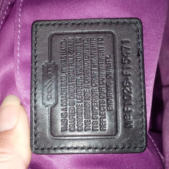 COACH BLACK LEATHER HOBO - Picture 4 of 6